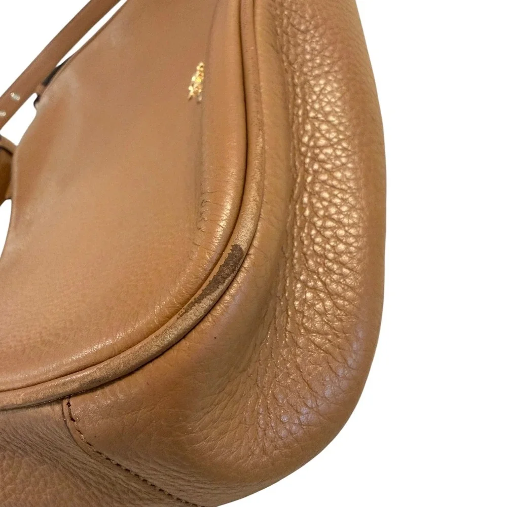 Coach Ellie File Bag Light Saddle Tan Pebbled Leather Crossbody C1648